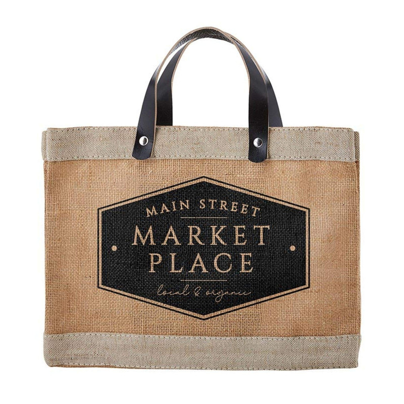 Santa Barbara Design Studio Main Street Farmers Market Tote Reusable Burlap