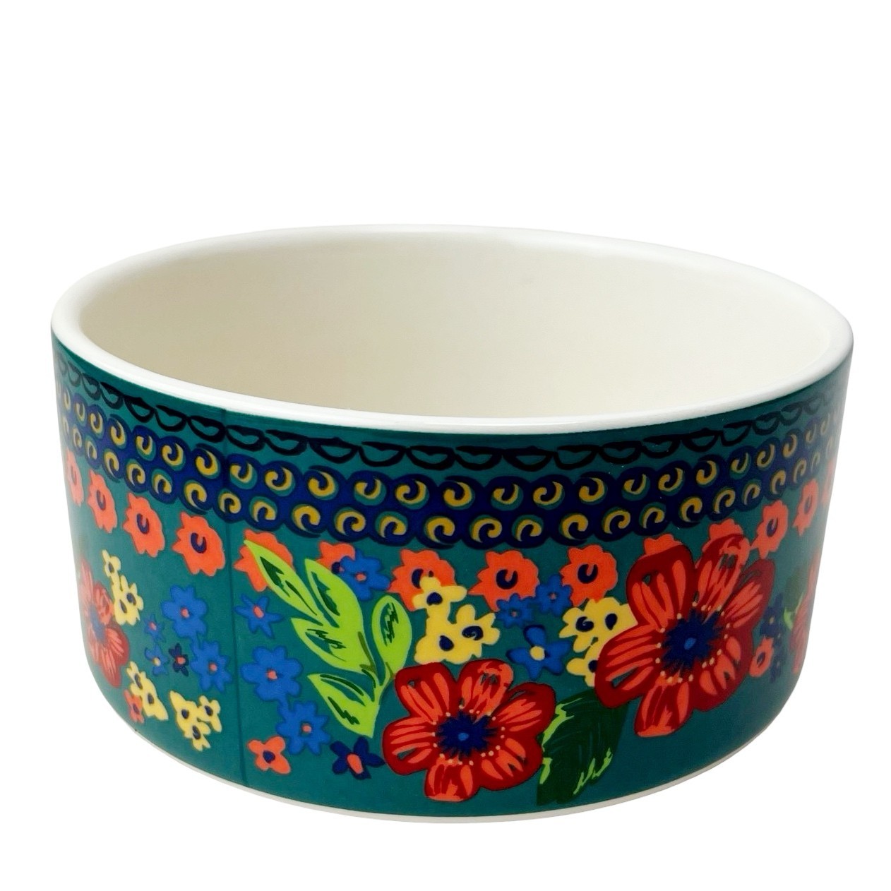 Pioneer Woman Dazzling Dahlias Ceramic Bowl Storage Small 18 oz No Lid 2.5 x 5″