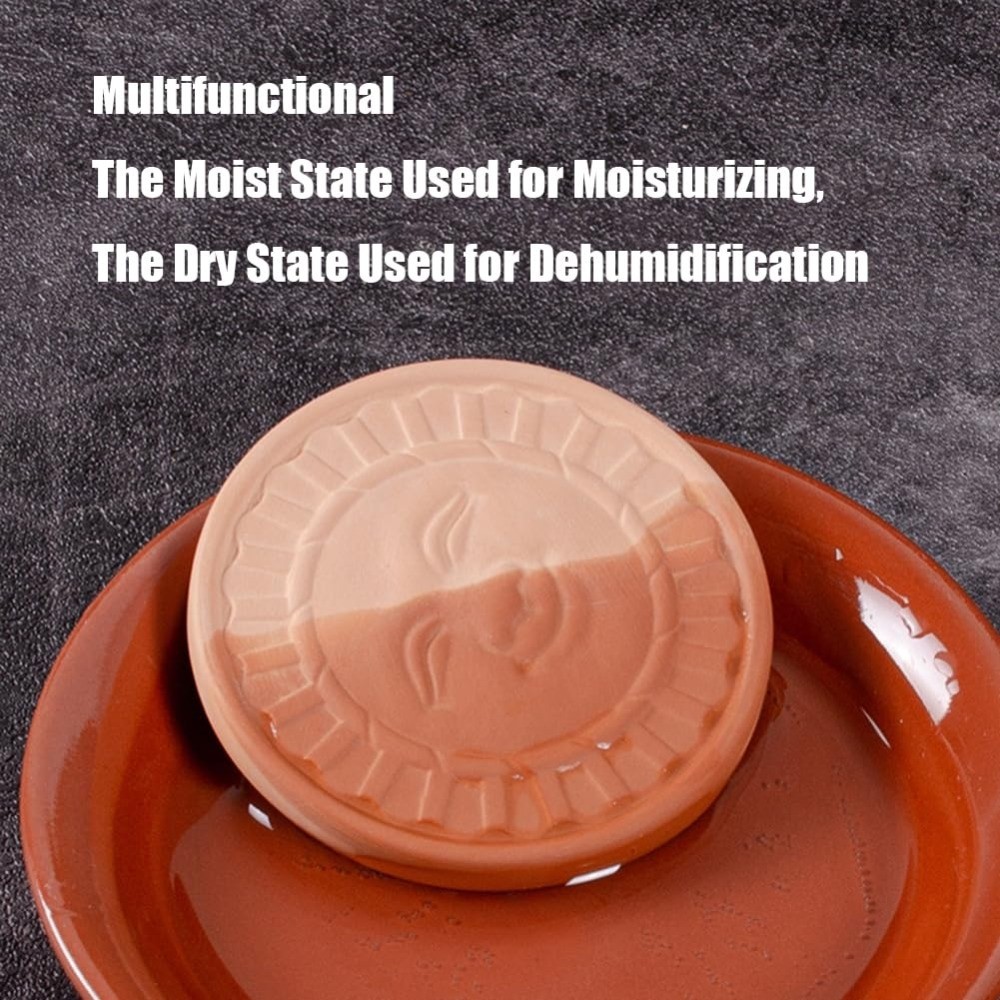 Terracotta Brown Sugar Saver 2 Pack, Moisture Keeper Disc for Storage