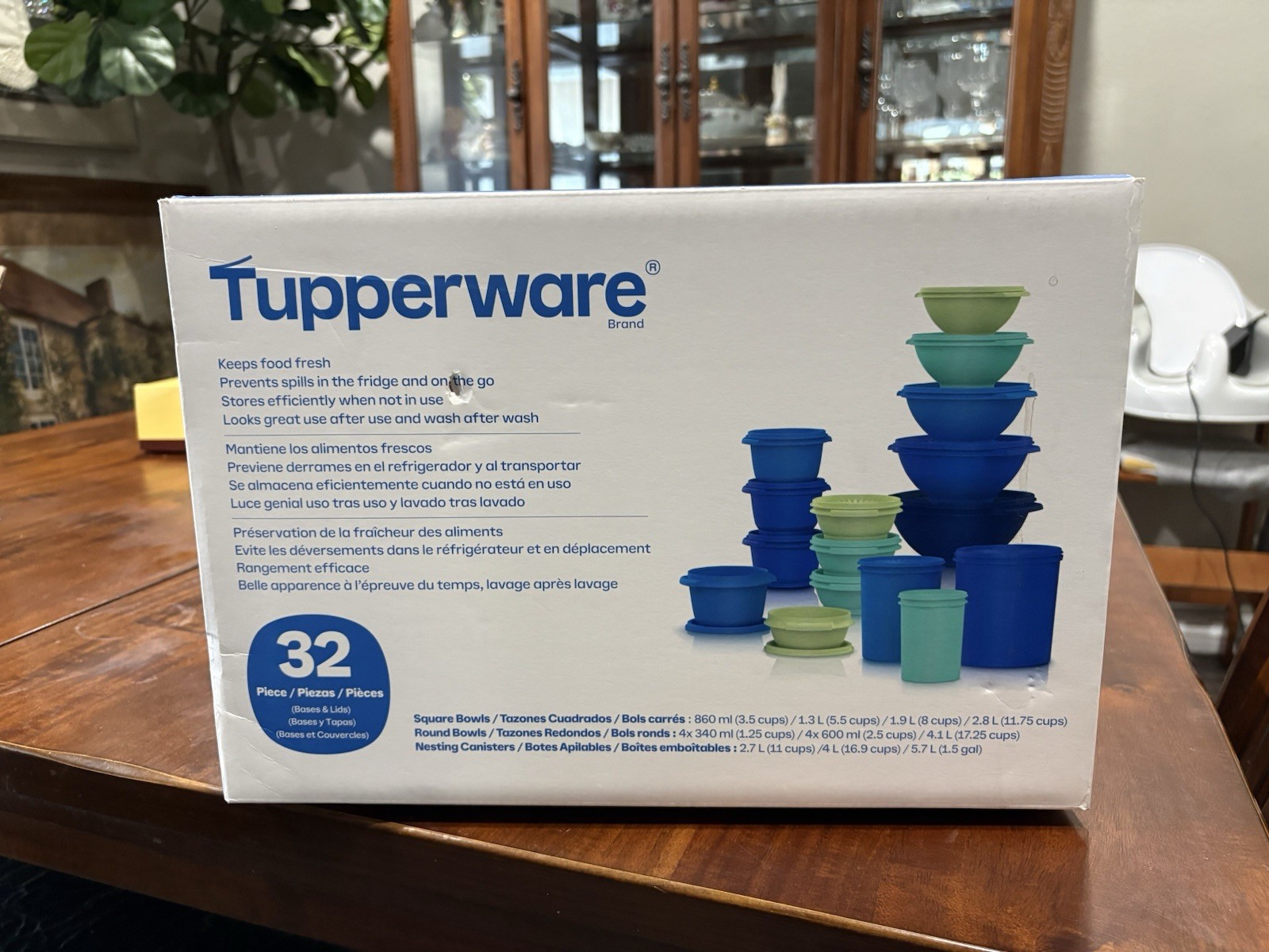 Tupperware Heritage Collection 32 Piece Food Storage Set Vintage Blue Colors!