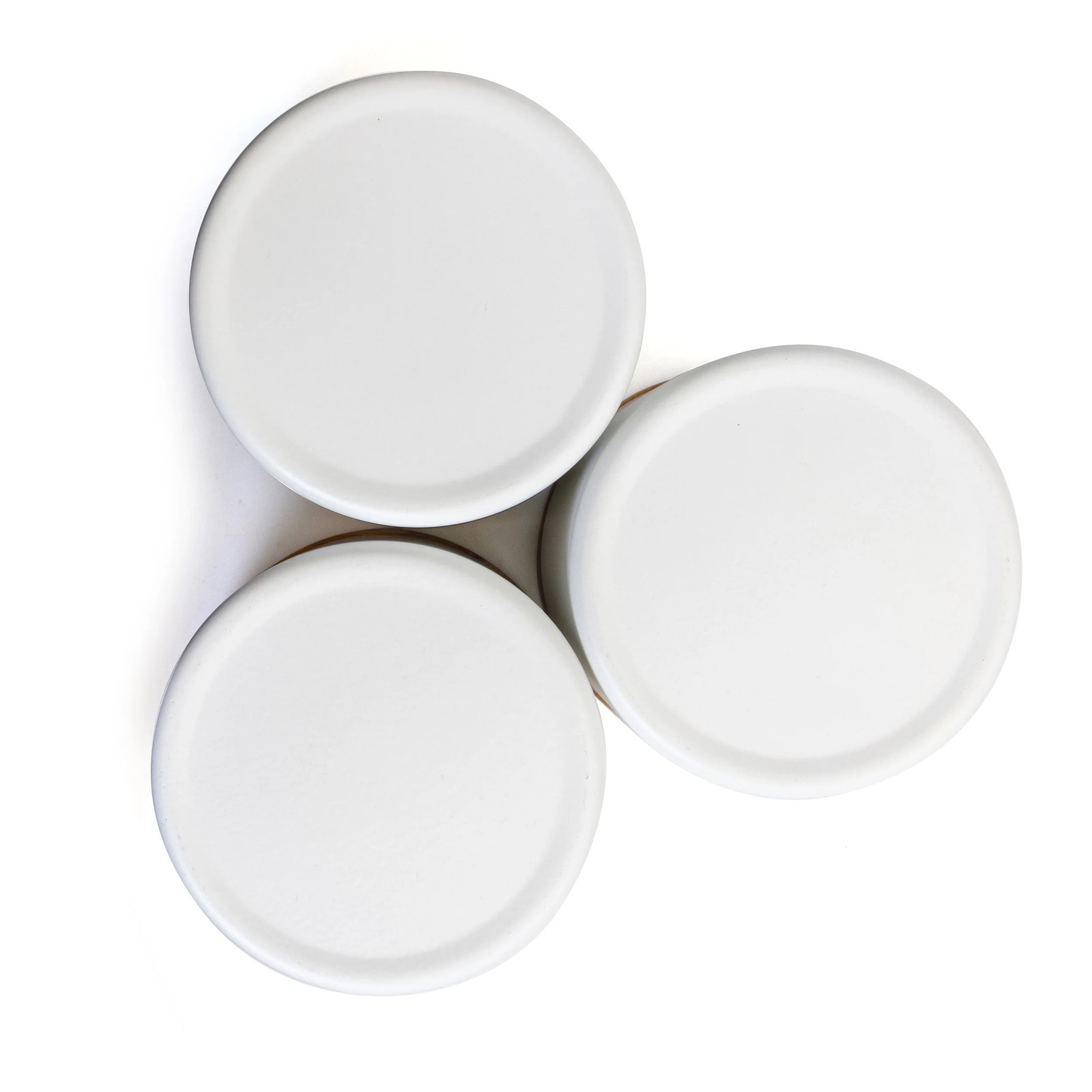 Kitchen Food Storage and Organization 4 Piece Canister Set in White
