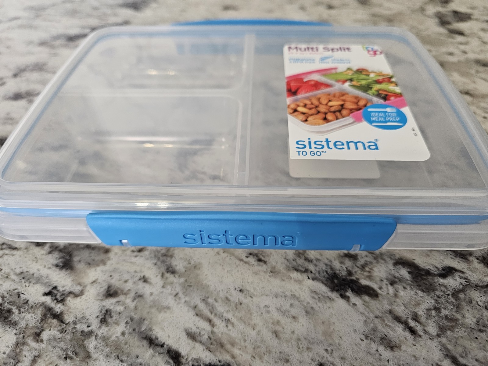 TO GO Collection 820mL Multi Split Food Storage Container – Baby Blue Clips New