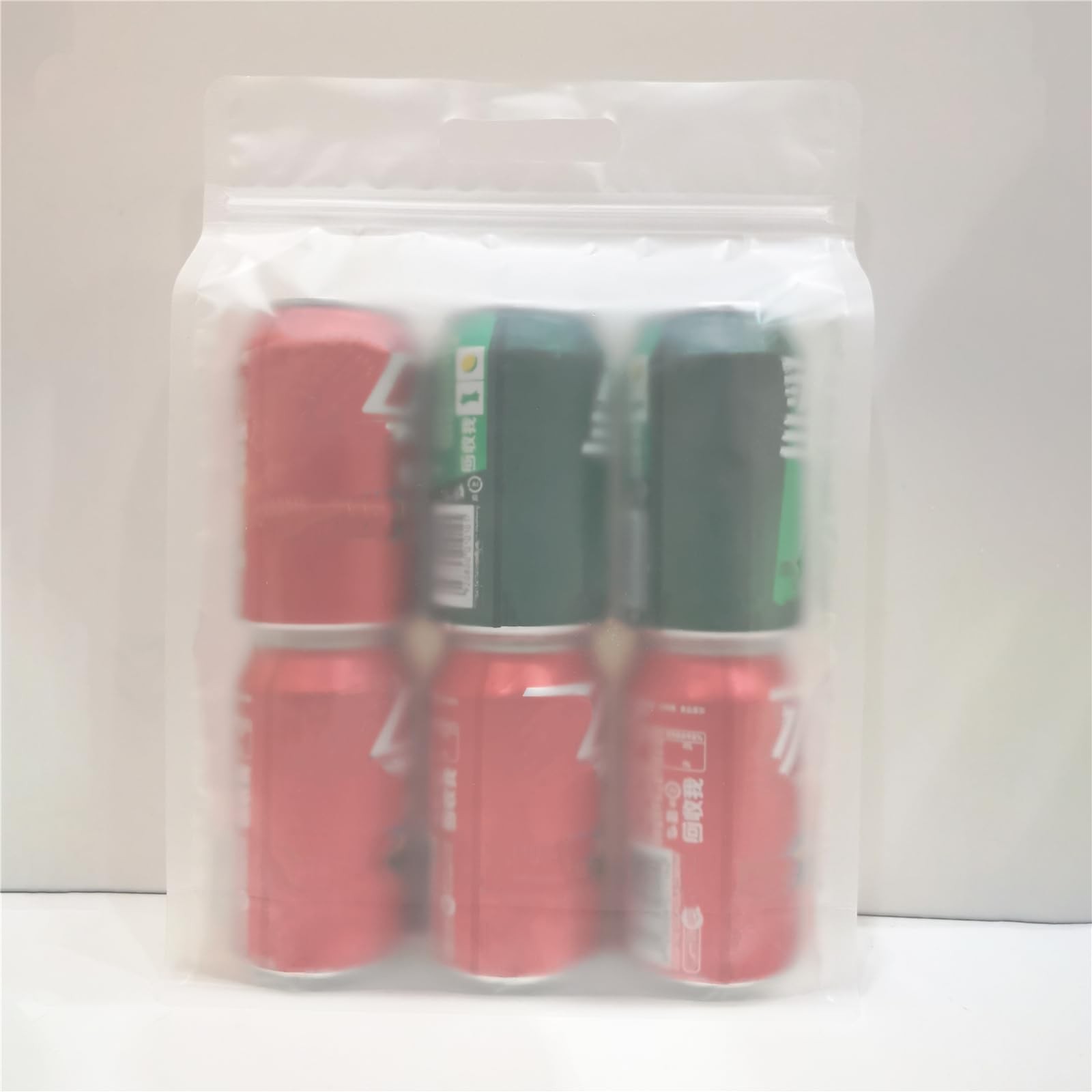 10Pack Frosted Translucency Plastic Flat Bottom Food
