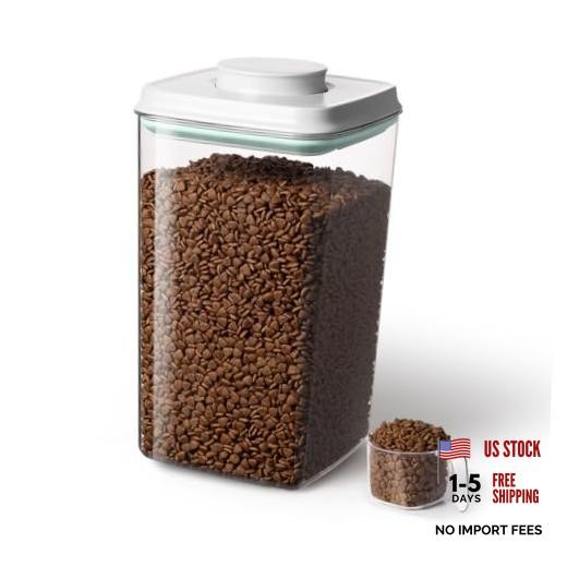 Dog Food Storage Container with 130ml Scoop – 4L/4.2qt Airtight Dog Food 4.2Qt