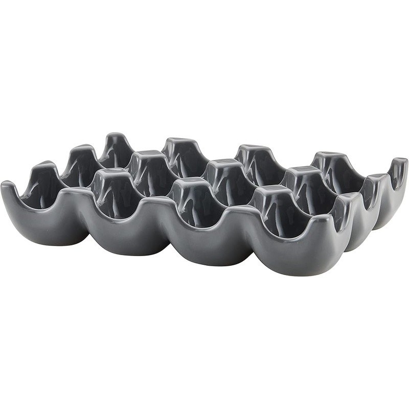 Ceramic Egg Tray Dishwasher Safe Deviled Eggs Appetizers Kitchen Storage New