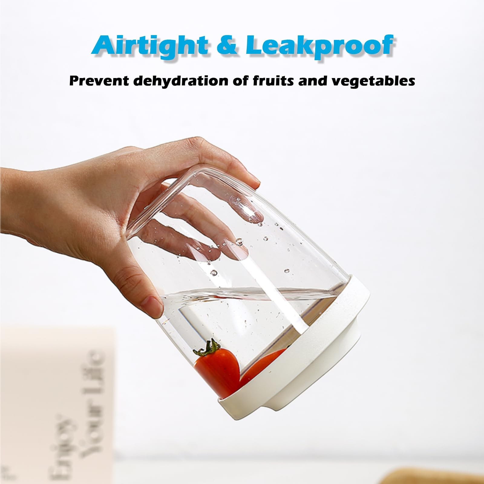 Fresh Fruit Salad Storage Cup To Go With Lids, Fork & Drain Baskets, Reusable…