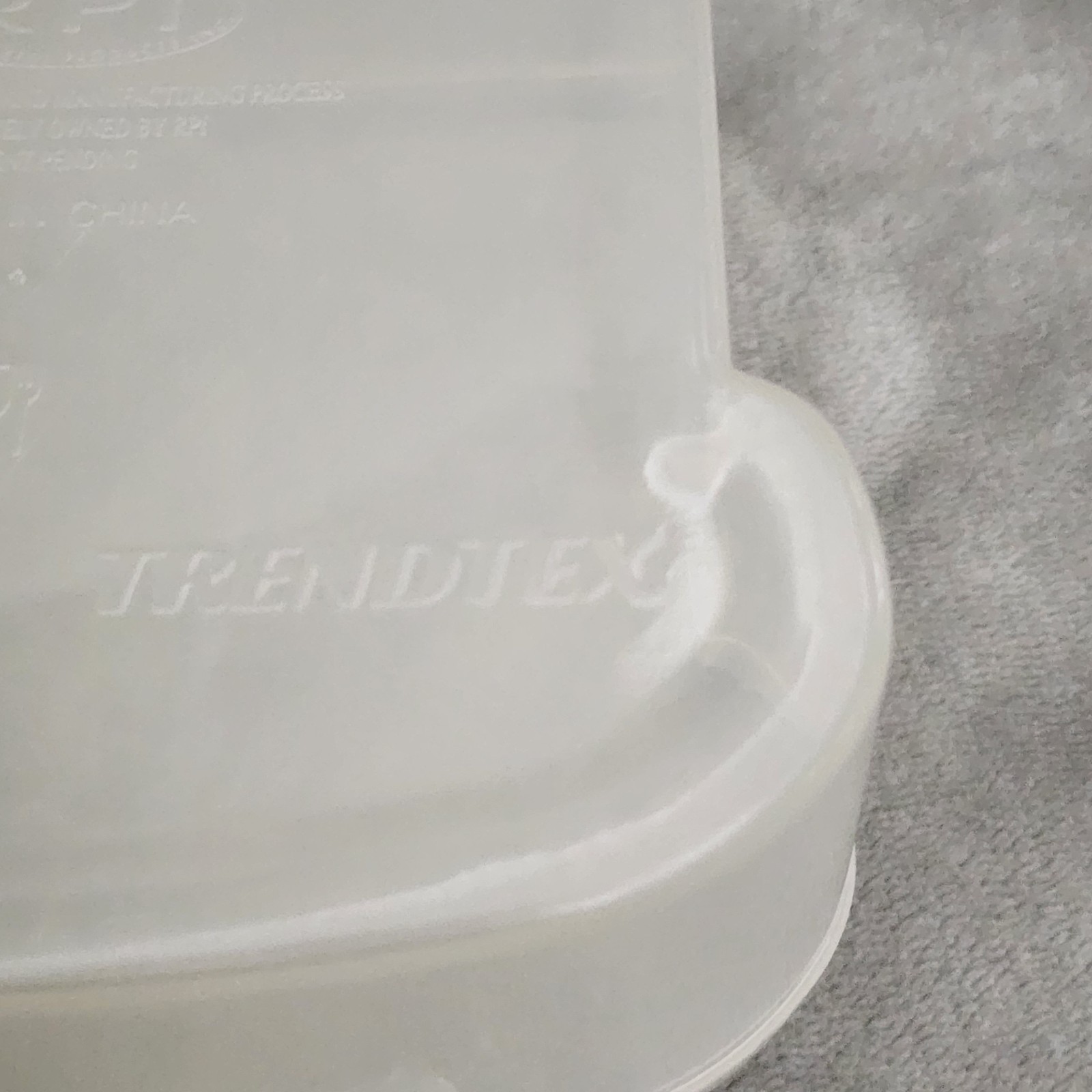 Vintage RPI Trendtex Sandwich Shaped Keeper – Hinged Lid – Clear Plastic – Rare