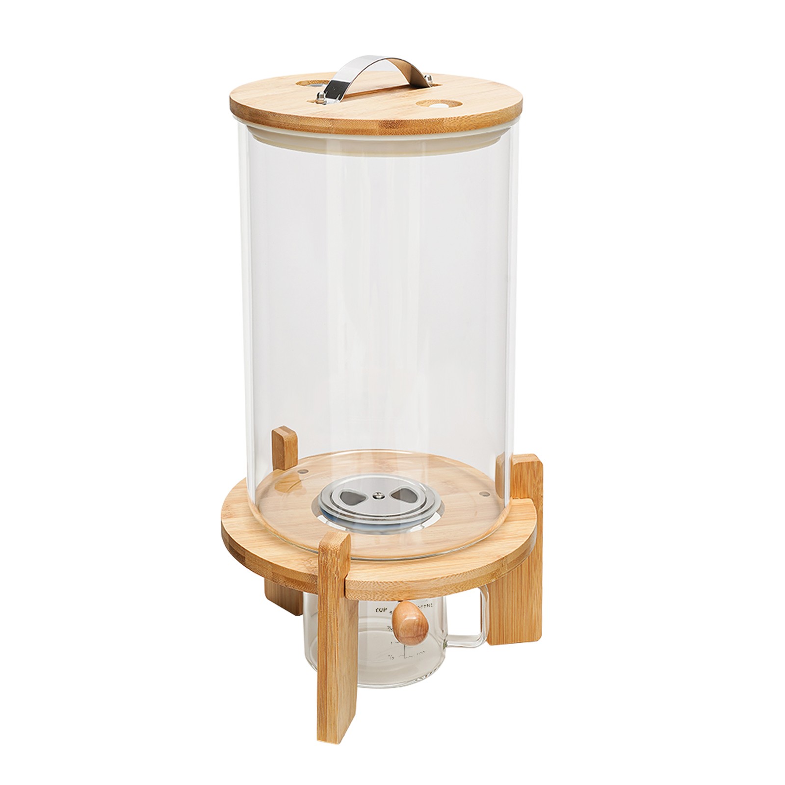 7.5L Rice Dispenser Airtight Storage Container Dry Food Storage W/ Cup Kitchen