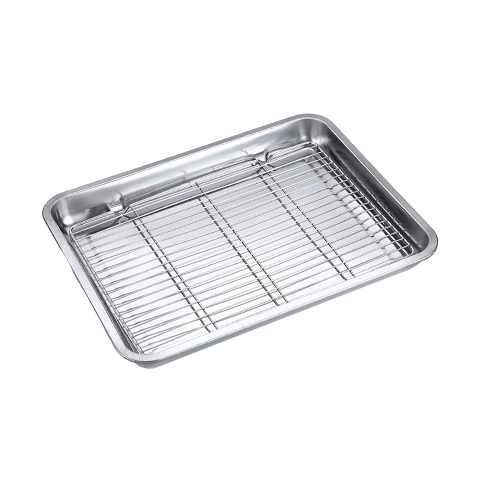 Baking Sheet with Rack Oil Draining Pan for Cooking Pizza Crisper Commercial
