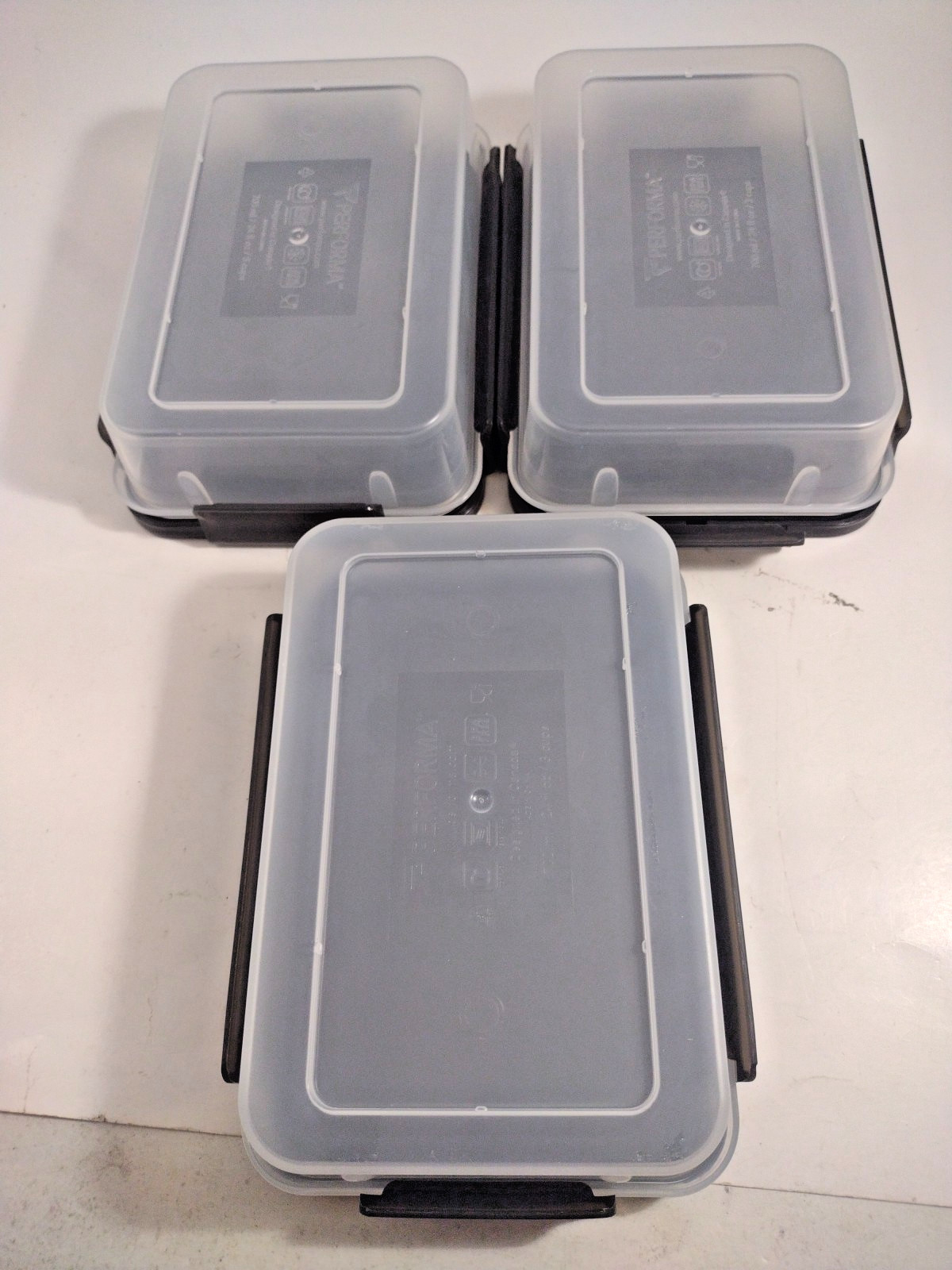 Performa Meal Container Holds 24oz/3 Cups Leak Proof BPA Free 3 Pk
