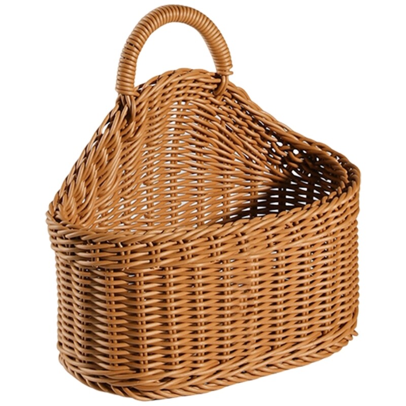 Sturdy Woven Storage Basket for Wall Practical Home Organization Accessory
