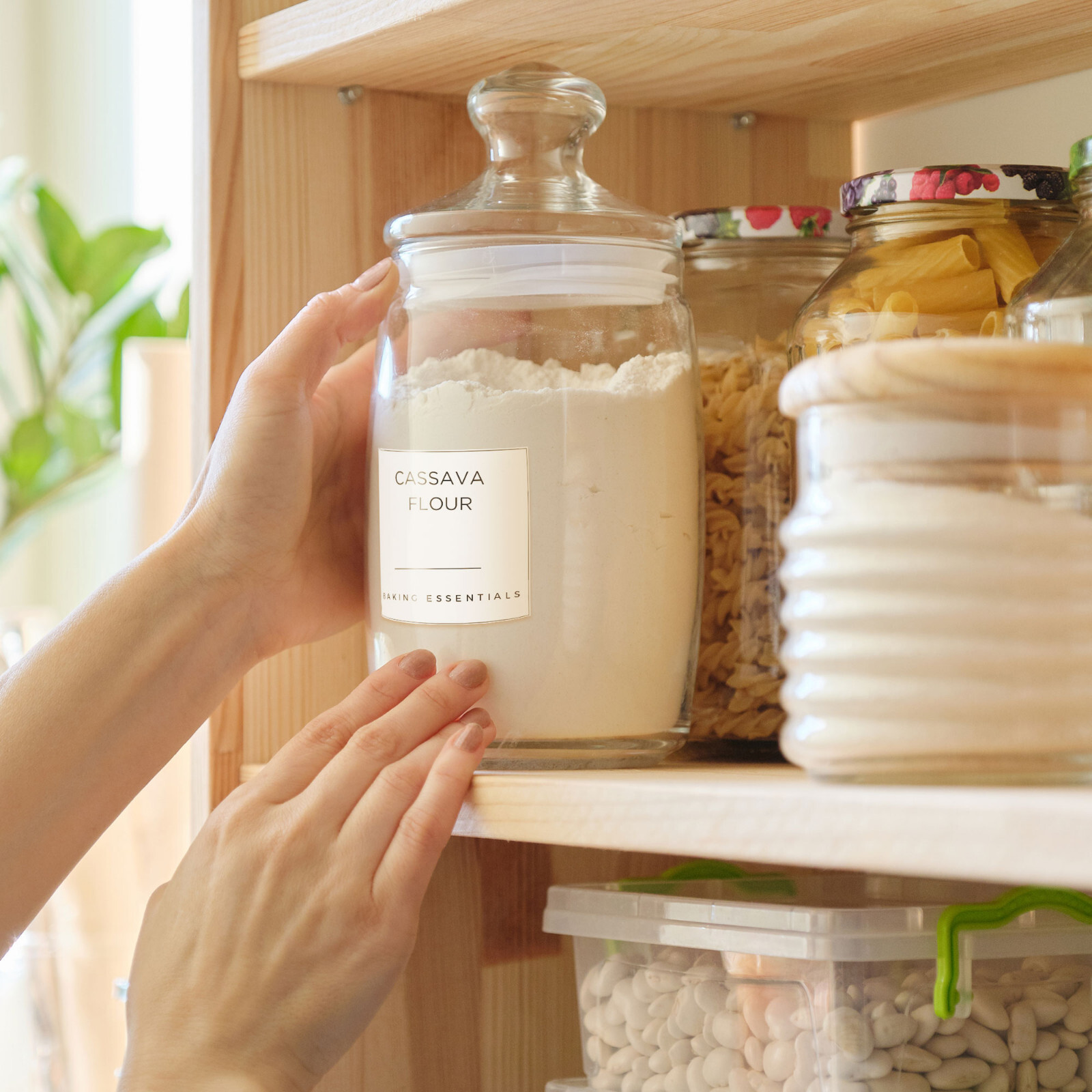 192 Kitchen Pantry Labels for Food Containers | Organize Your Pantry Minimalist