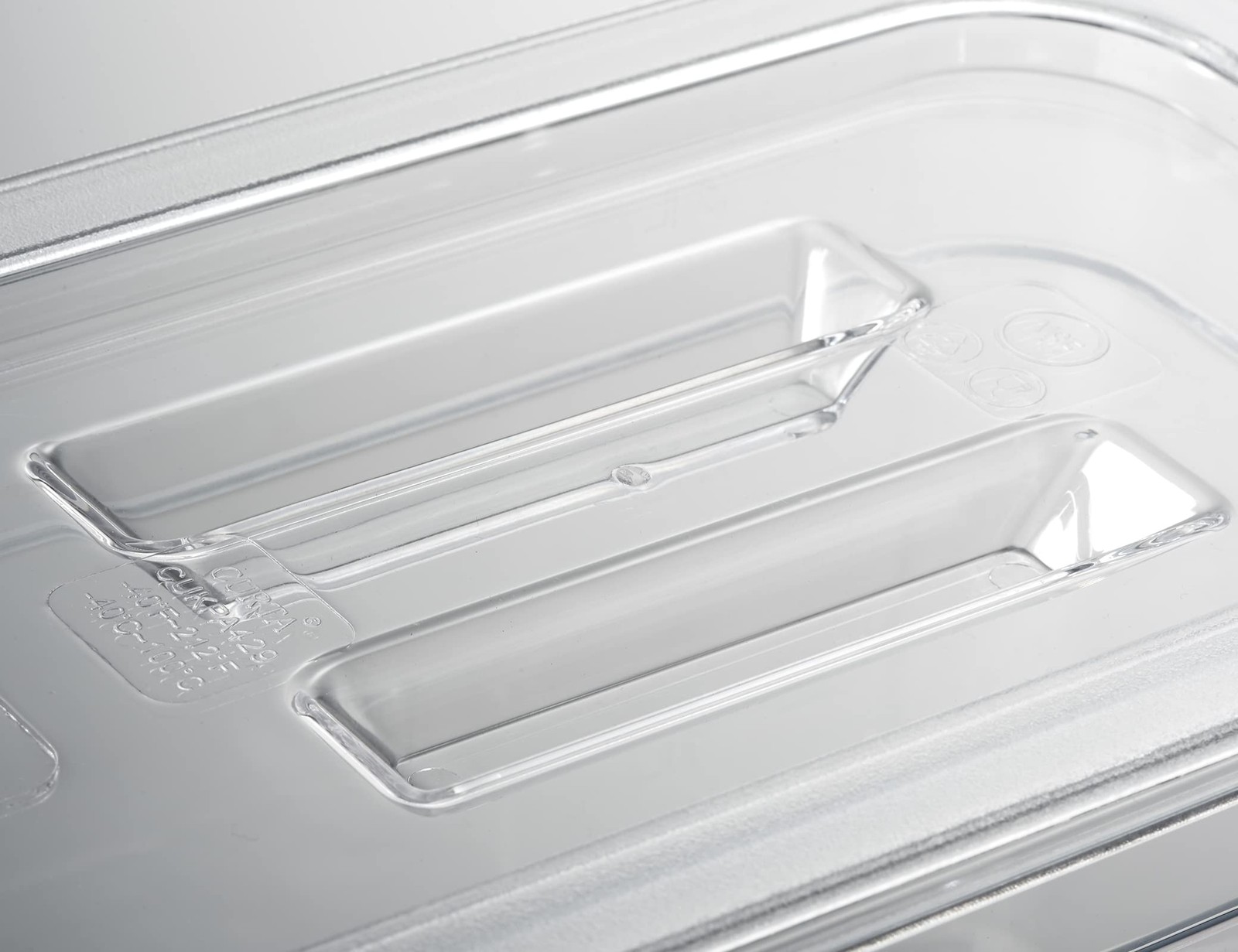 6 Pack NSF 1/9 Notched Food Pan Cover, Size Clear Polycarbonate Lid for Comme…