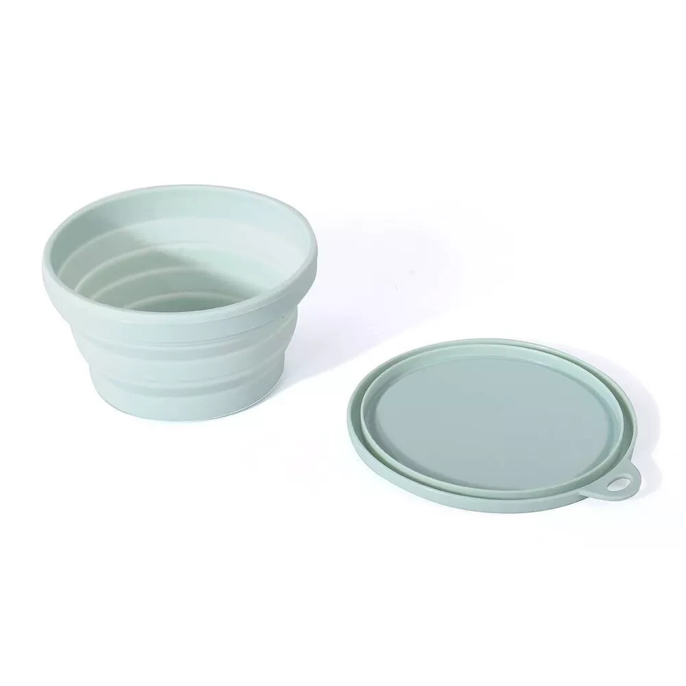 2 Pack Silicon Collapsible Food Storage Containers with Secure lid