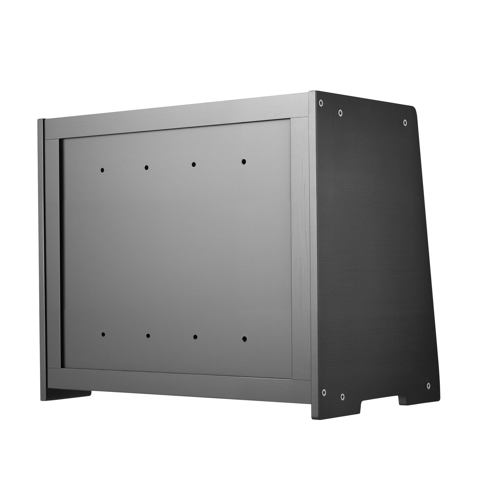 Double layer bamboo bread box with acrylic wavy door, large capacity for kitchen