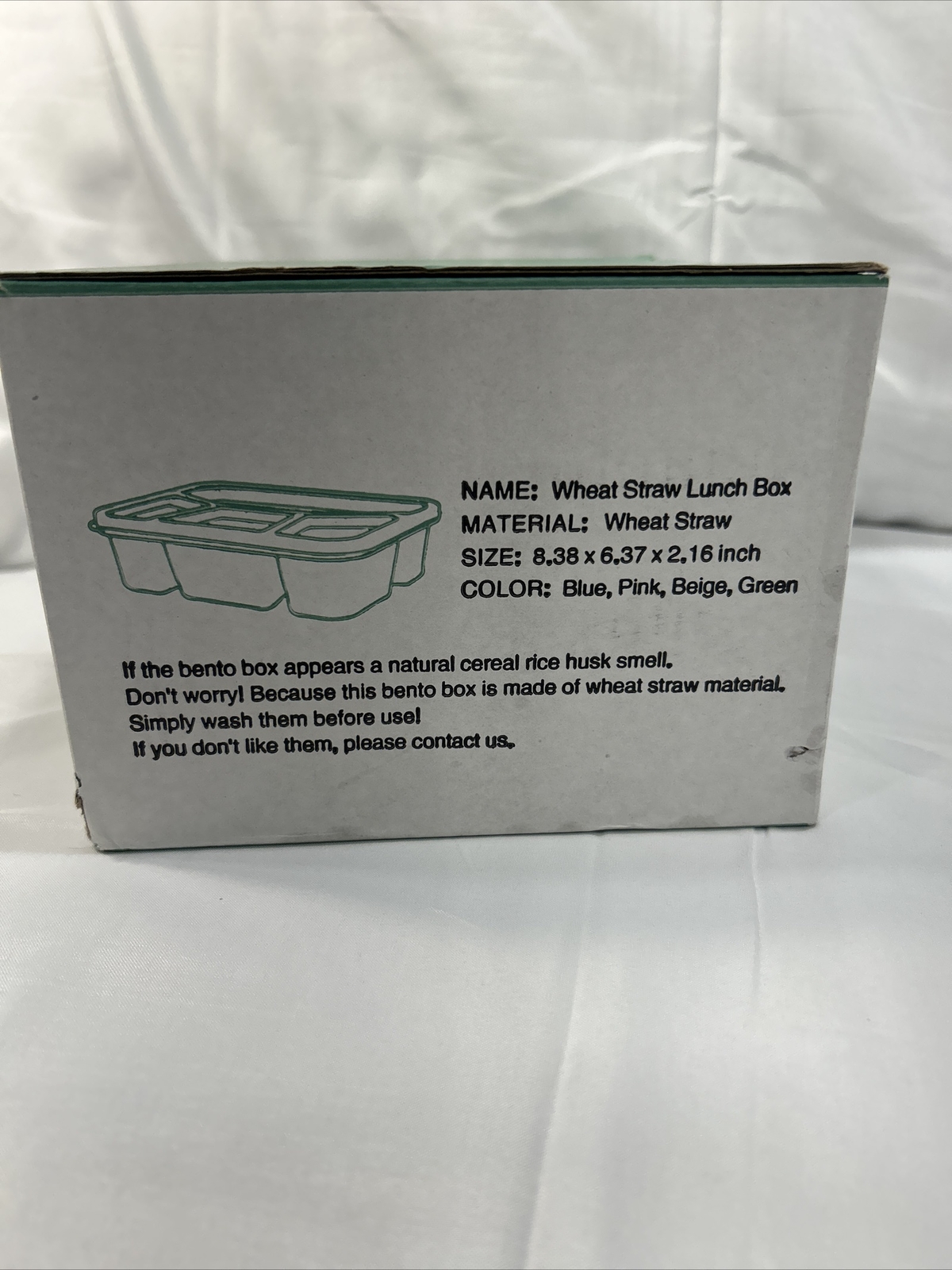NEW 4 Pack Bento Lunch Boxes 4 Compartment Meal Prep Containers Kids Adults