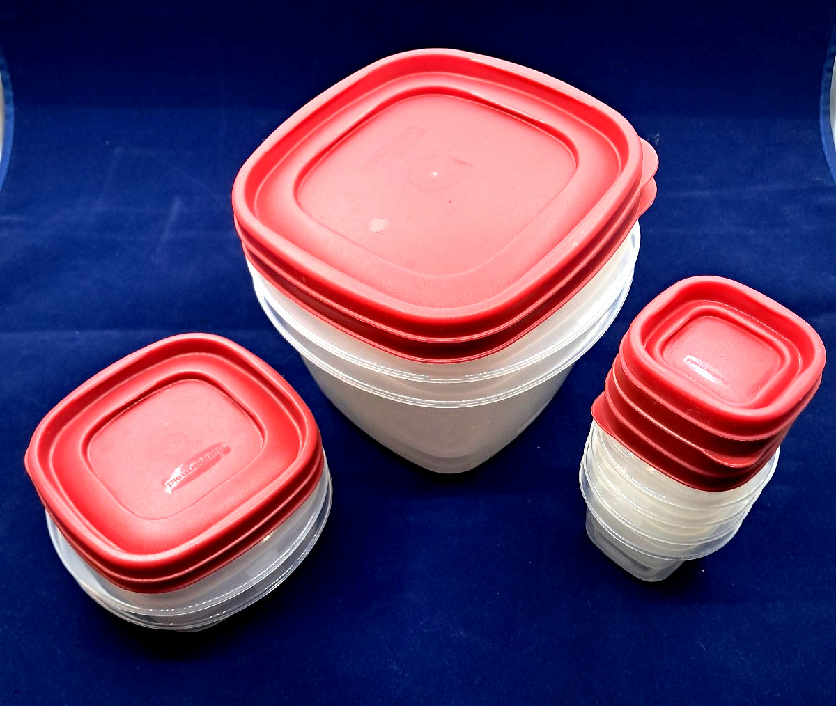 Rubbermaid Food Storage Containers, Set of 8, 3 sizes