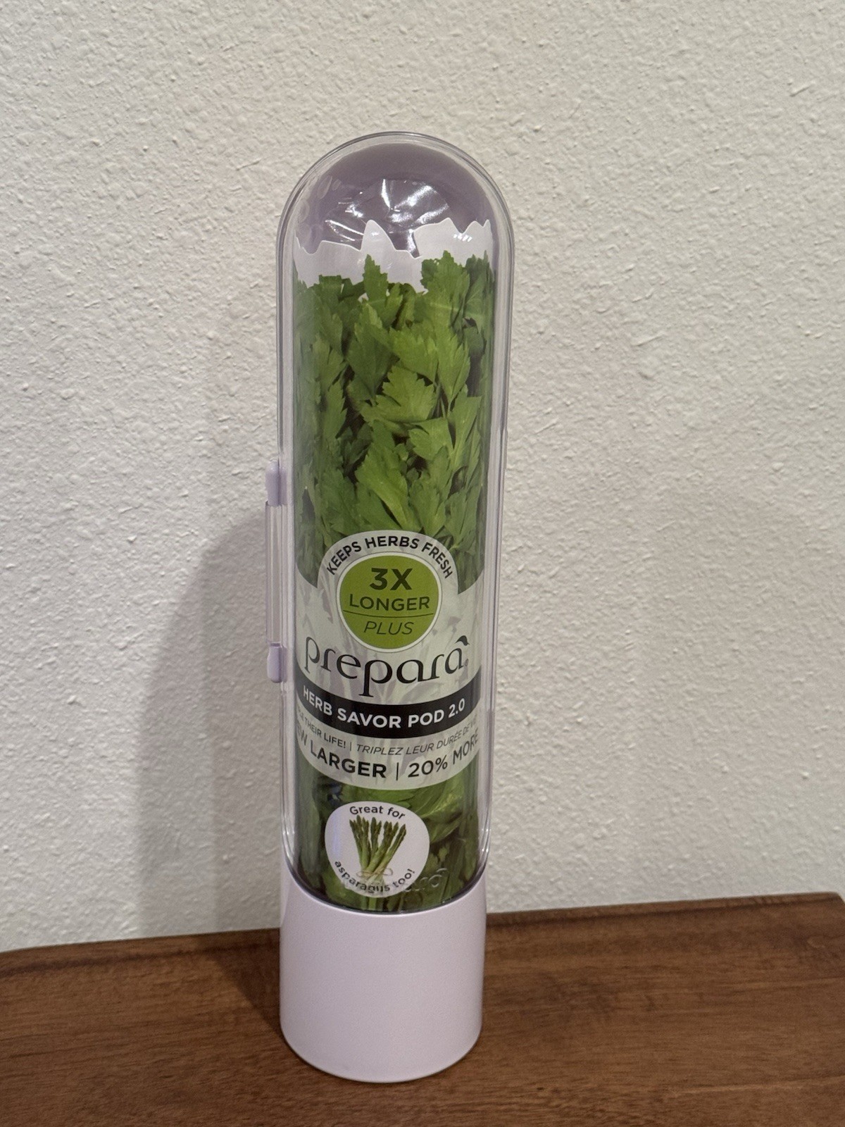New Prepara Herb Savor Pod 2.0 Herb storage lasts 3X longer & BPA free