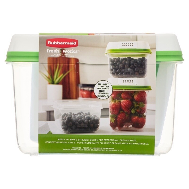 Produce Saver Food Storage Containers 6-Piece Set Freshness Keeper Airtight New