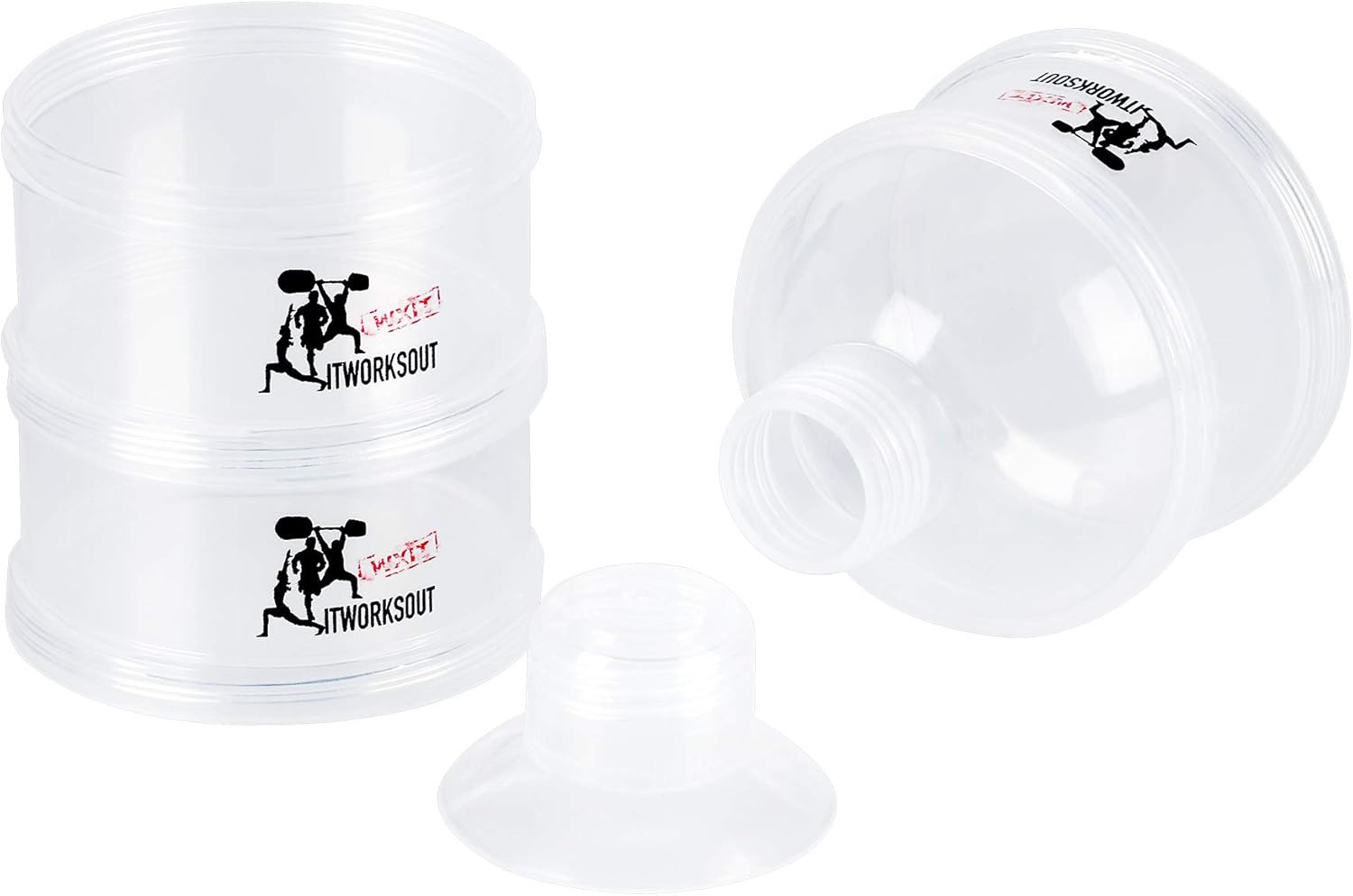 ITWORKSOUT Supplement Powder Dispenser,Protein Powder Dispenser,Vitamins Contain