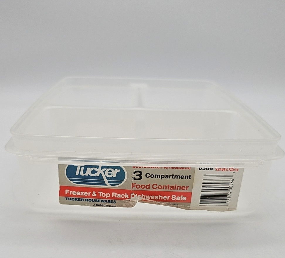 Tucker Serve & Store 0566 Divided Food Container Base Only NO LID 3.5 & 1.5 Cups