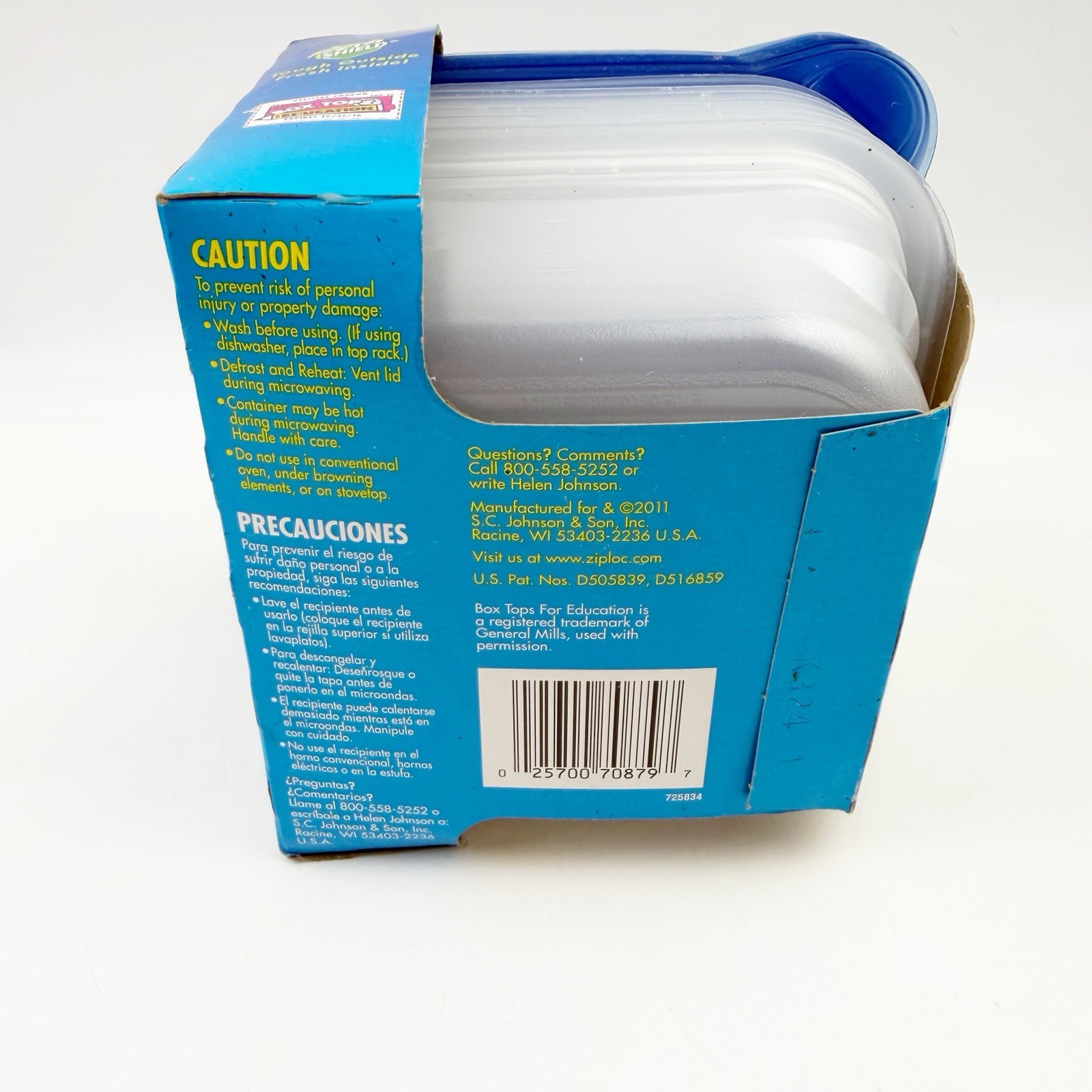 NEW Ziploc Snap ‘n Seal Small Square Containers 20 oz 6 Containers Lids 2.5 C