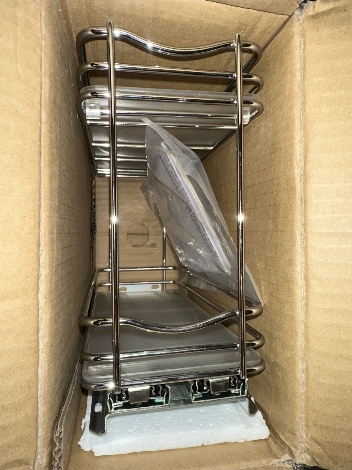 Lynk Professional Slide Out Double Spice Rack Upper Cabinet Organizer – 4″