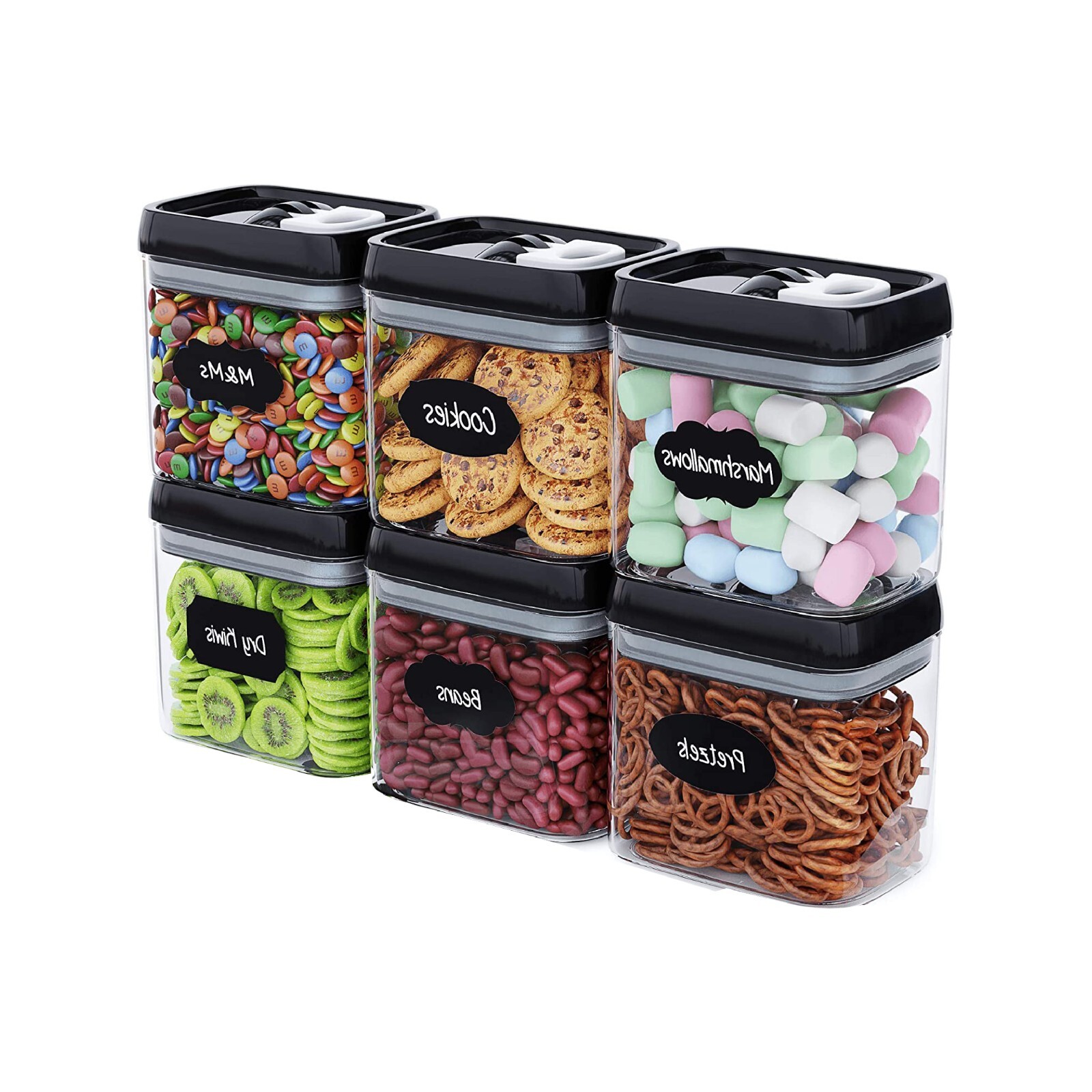 6 Pcs Airtight Chef’s Path Food Storage Container Set – All Same Size