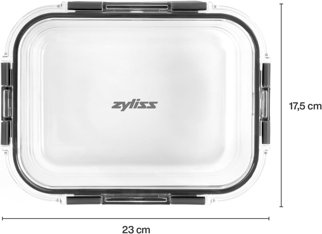 E981066 1.5L Glass Container, Shatter Resistant Glass, Airtight Food Storage Box