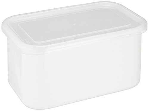 Nodahoro Enamel Storage Container, Heat-Resistant, Rectangular, Deep, LL Size, w