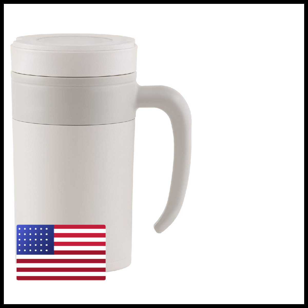 Zojirushi Se-Kae48Wz Stainless Tea Tumbler Handle 16-Ounce Off White