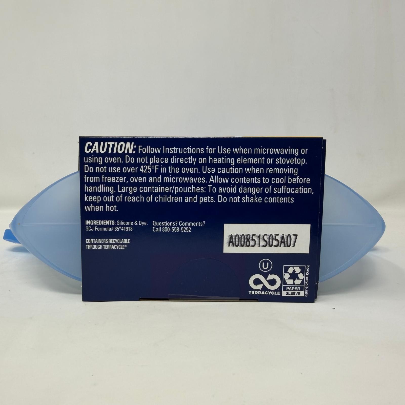2 Pack – Ziploc Endurables Small Container, Reusable Silicone Bags, 16oz
