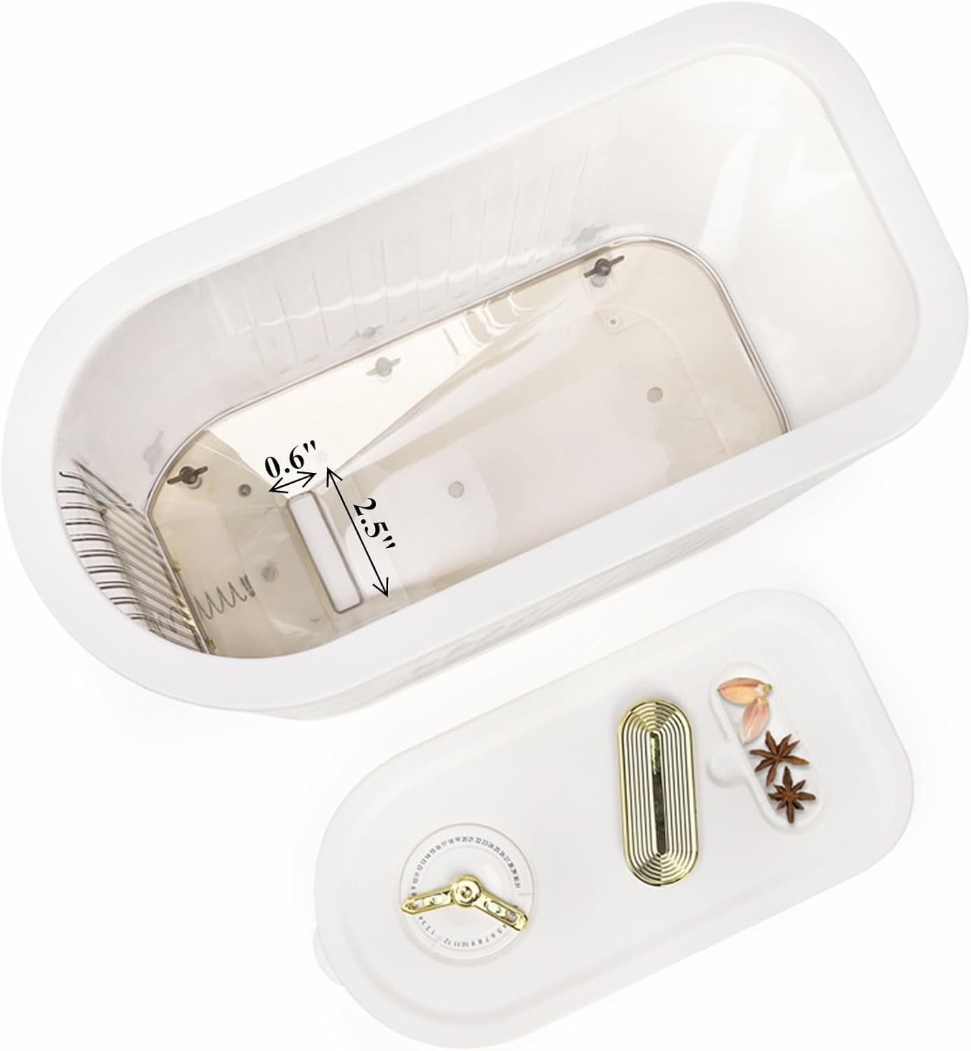 Clear Rice Holder Dispenser, 22 Lbs Large Grain Storage Container with Measuring