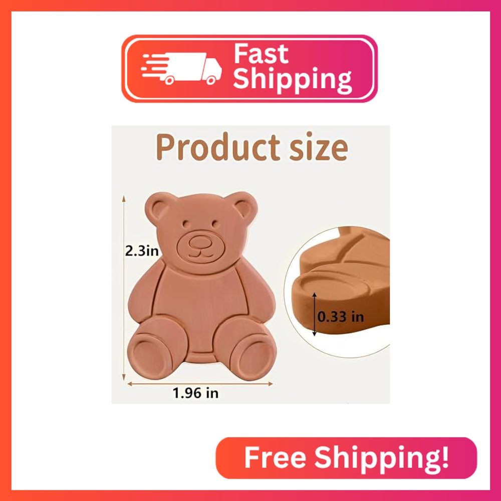 USEDGDIG 2PCS Terracotta Brown Sugar Keeper Bear Brown Sugar Saver and Softener