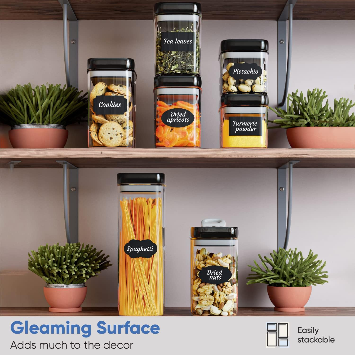 7-Piece Airtight Food Storage Container Set – BPA Free & Flip Lock Lids