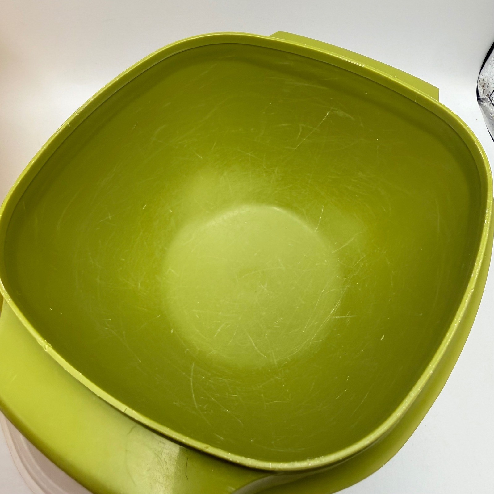 Vintage Tupperware Servalier Nesting Bowl Set 3 Lids Yellow Orange Green France