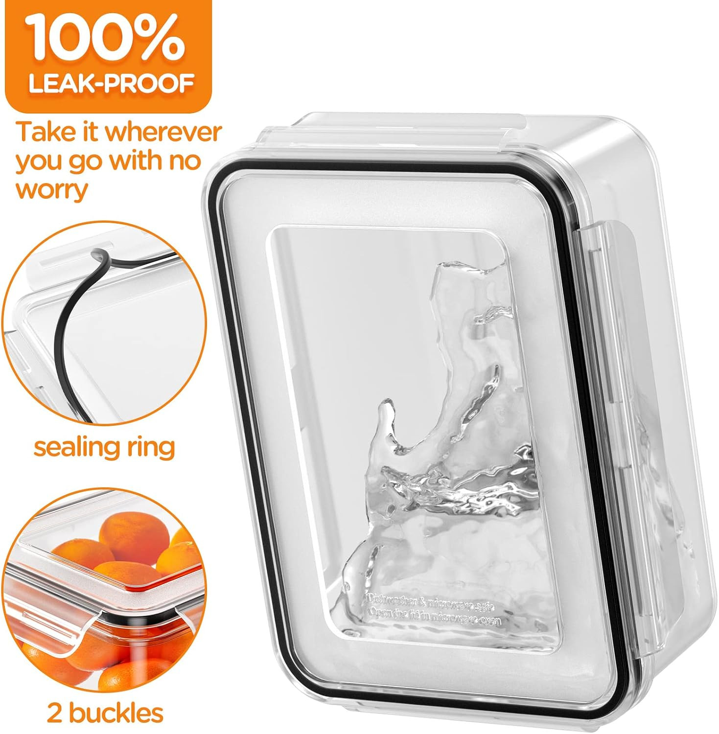 HOMETALL 40 PCS Food Storage Containers with Lids Airtight, 100% Leakproof Plast