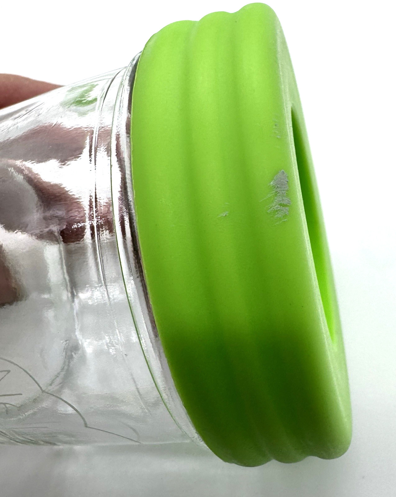 Nellam Baby Food Storage 4 oz Jar Containers with Green lid Set of 10