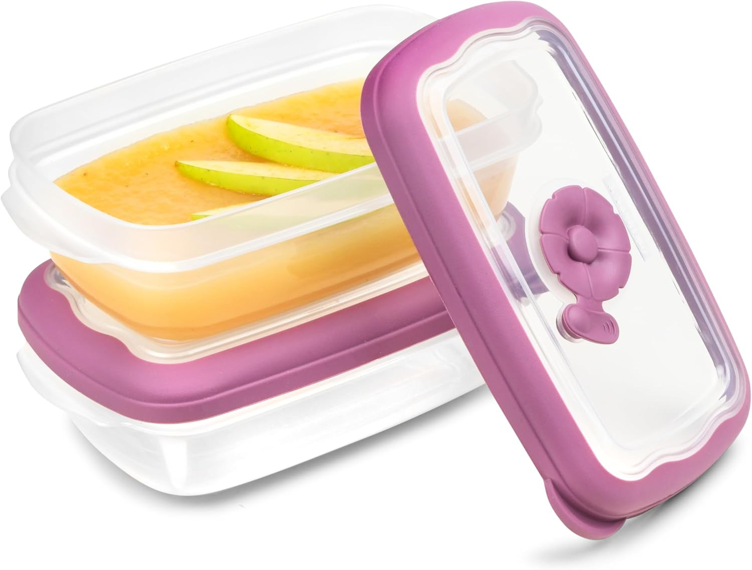 Small 8 OZ Microwave Food Storage Containers With Lids, Plastic Storage/On Th…