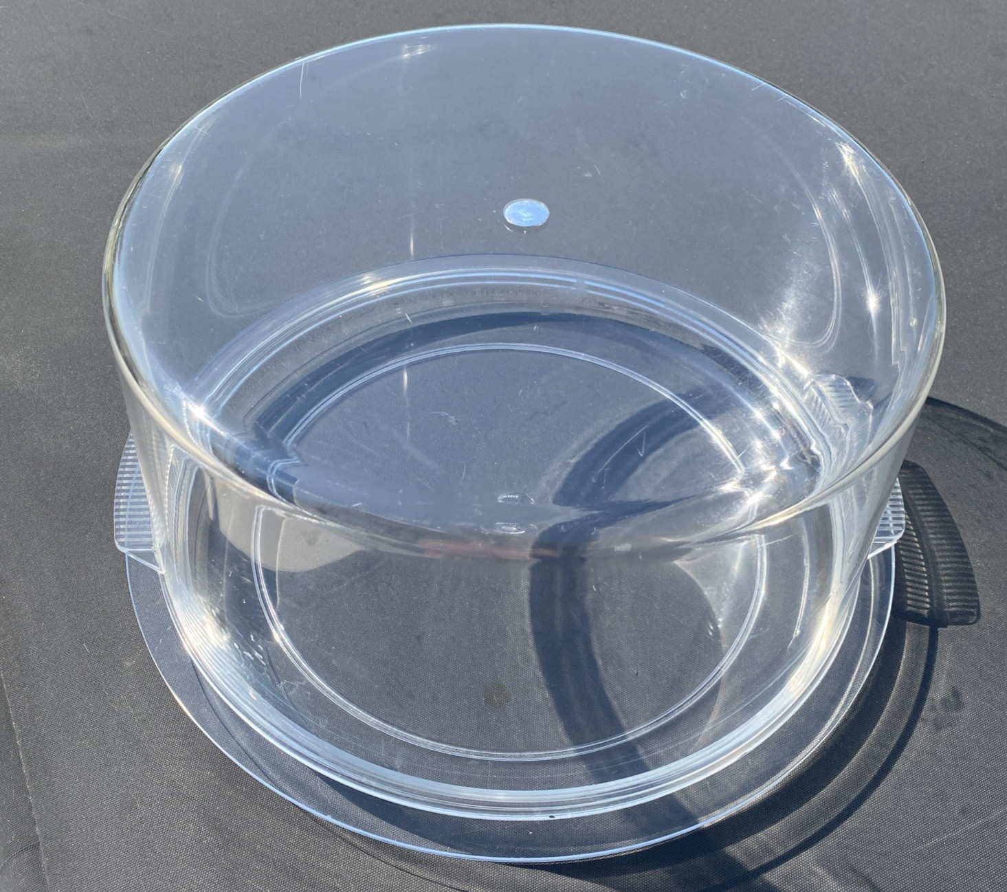 Precidio ~Clear ~Cake~Dessert~Container~Melamine~Plate With Dome~Round~Durable
