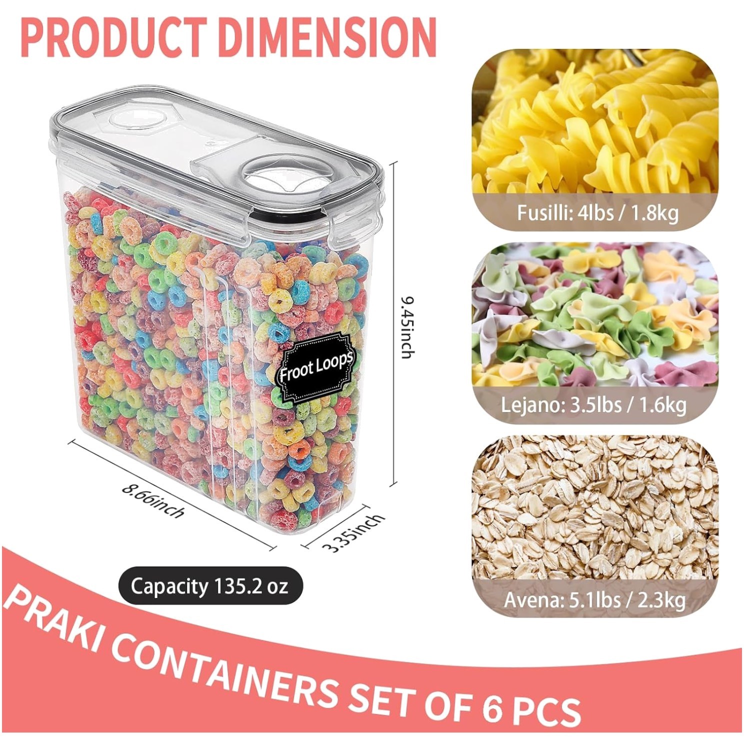 Food Storage Containers with Lids – 20 Labels & Marker