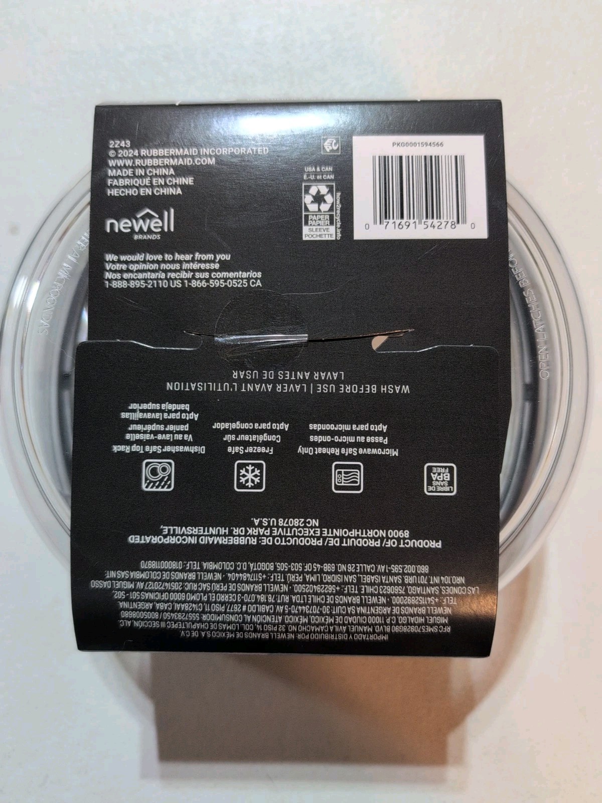 Rubbermaid Brilliance Stain Shield Soup, Salad Bowl 100% Airtight & Leakproof