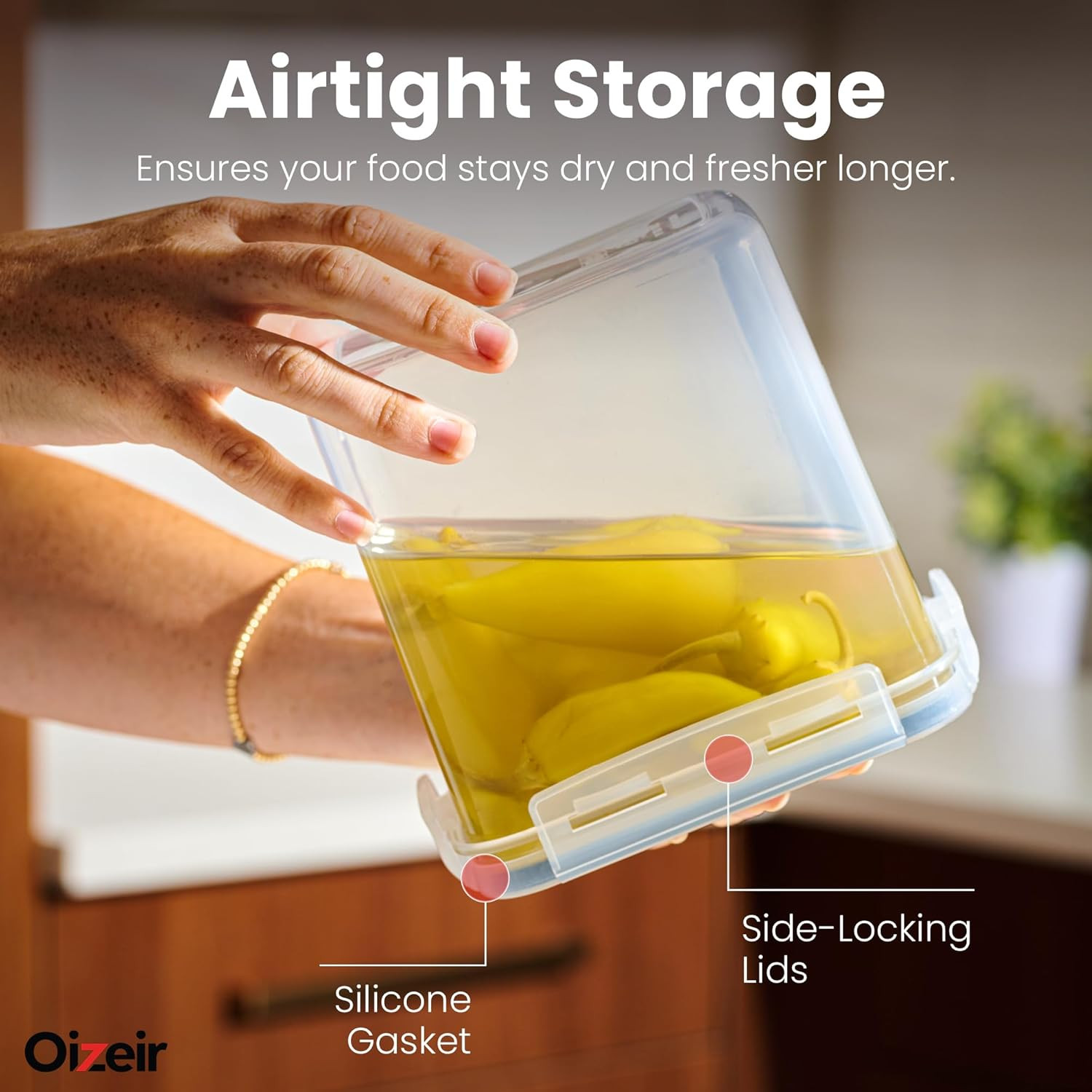 Airtight Food Storage Containers Set – Air Tight Pantry Storage Containers with