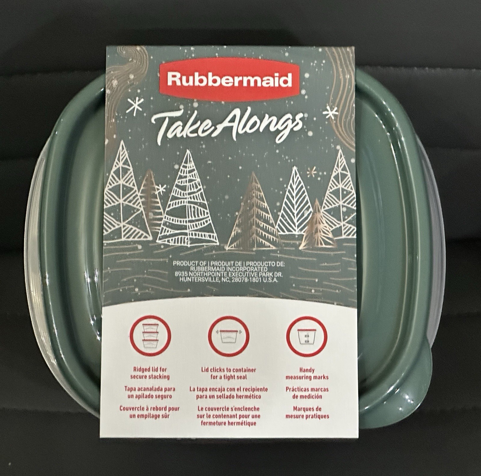 4-Pack Rubbermaid TakeAlongs Limited Edition Green 5.2 Cup Containers NEW