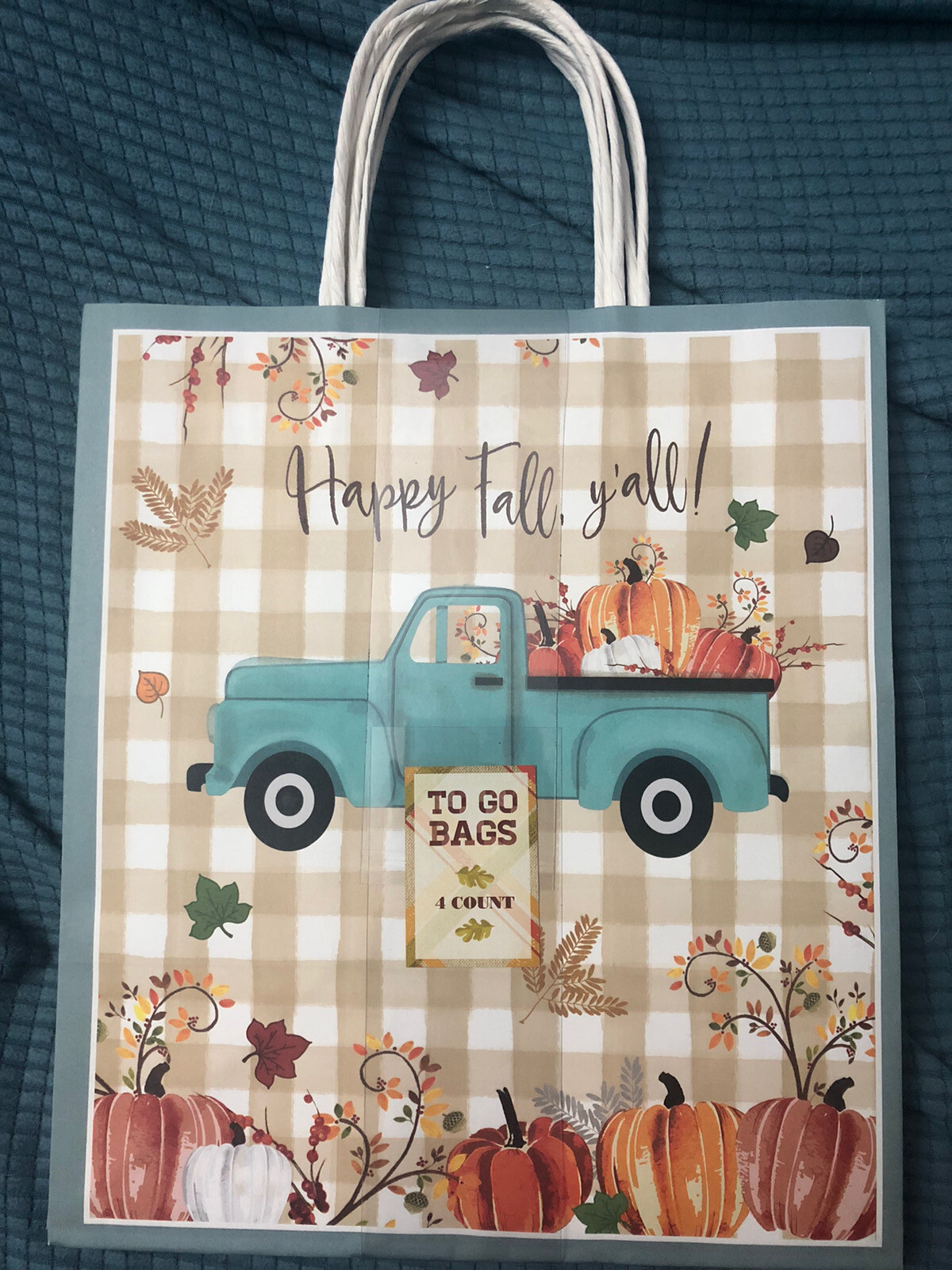 Fall Leftover To Go Bags With Handles 4 Count Happy Fall Y’all