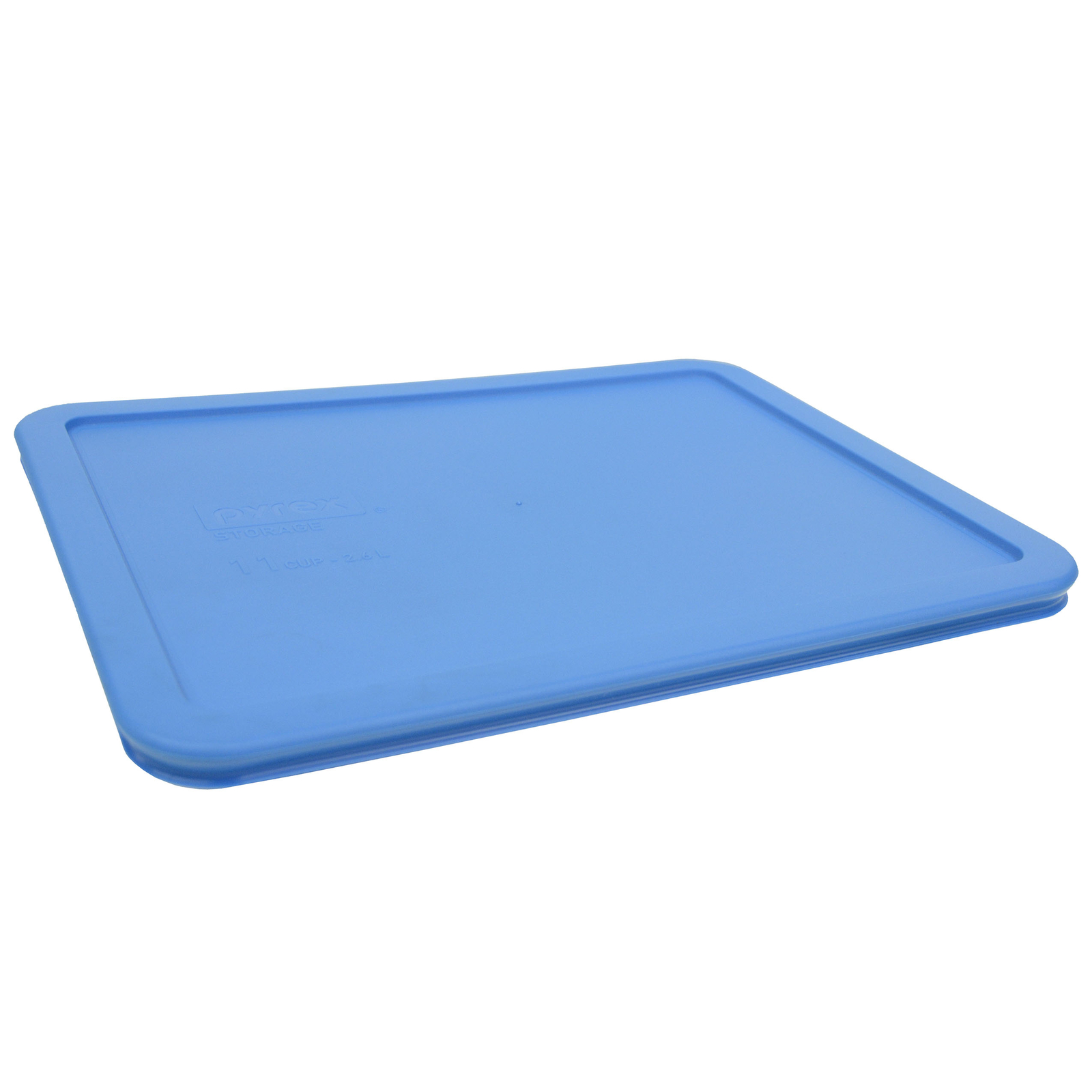 Pyrex 7212-PC Marine Blue Rectangle Plastic Food Storage Replacement Lid(2-Pack)