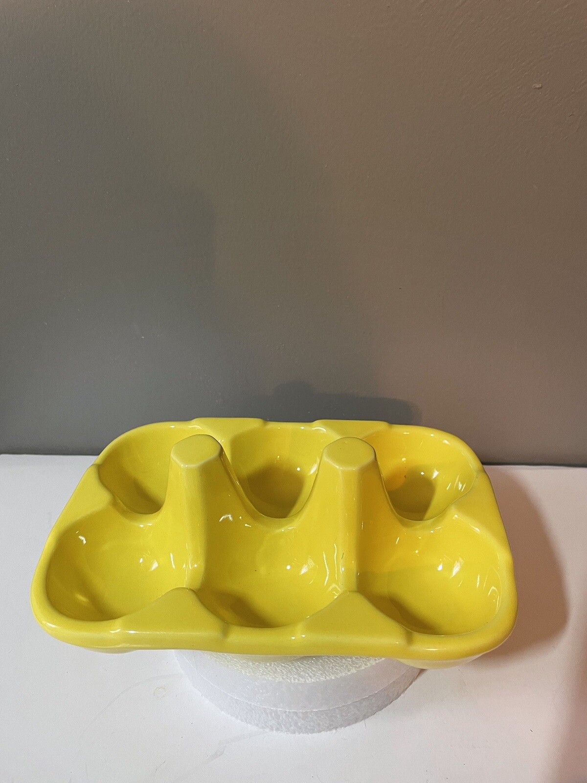 Ceramic Anti Slip 6 Grids Egg Holder Refrigerator For Serving Tray Home Storage