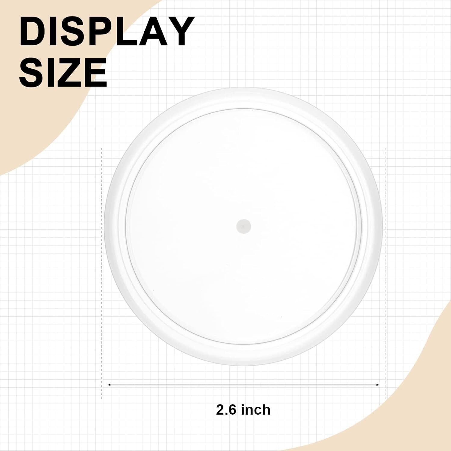 24 Pcs Yogurt Container Lids Replacement Compatible with Oui Yogurt Jars