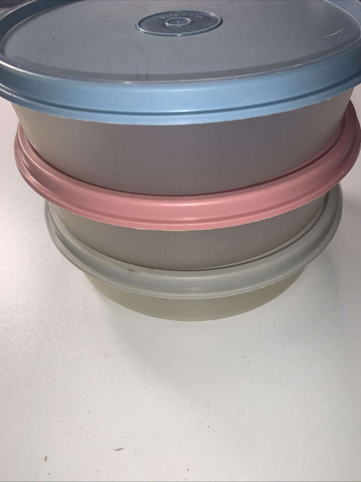 Tupperware Container 1551-2A , 3A, 6A With Lids 61,62,63