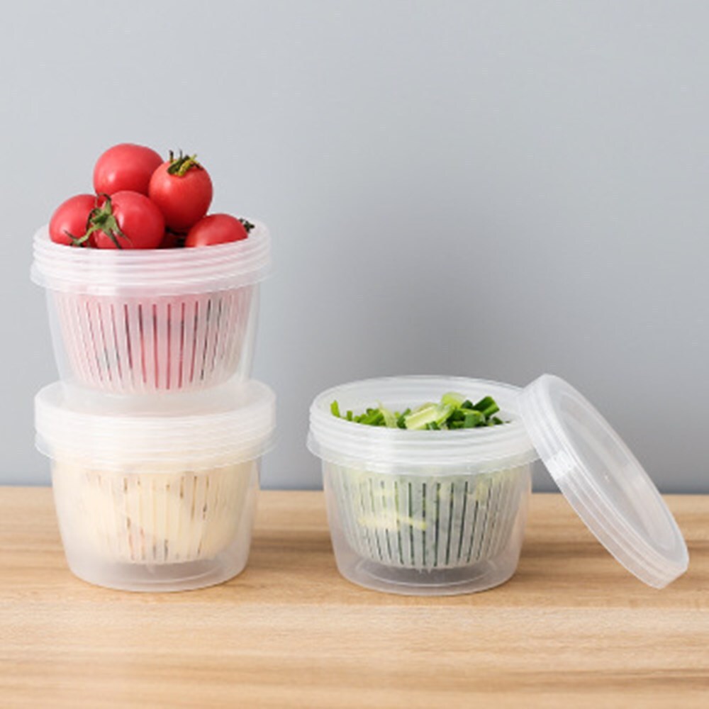 Kitchen Drain Sealed Plastic Storage Box white container